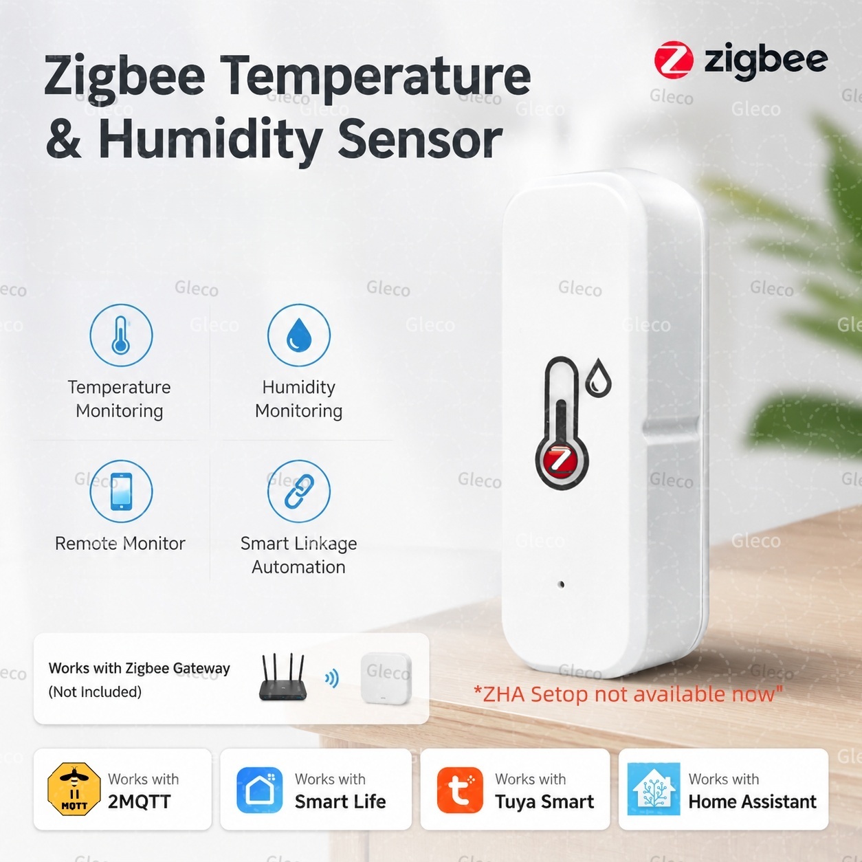 Digital Hygrometer Probe - Tuya Zigbee 3.0 미니 온도 및