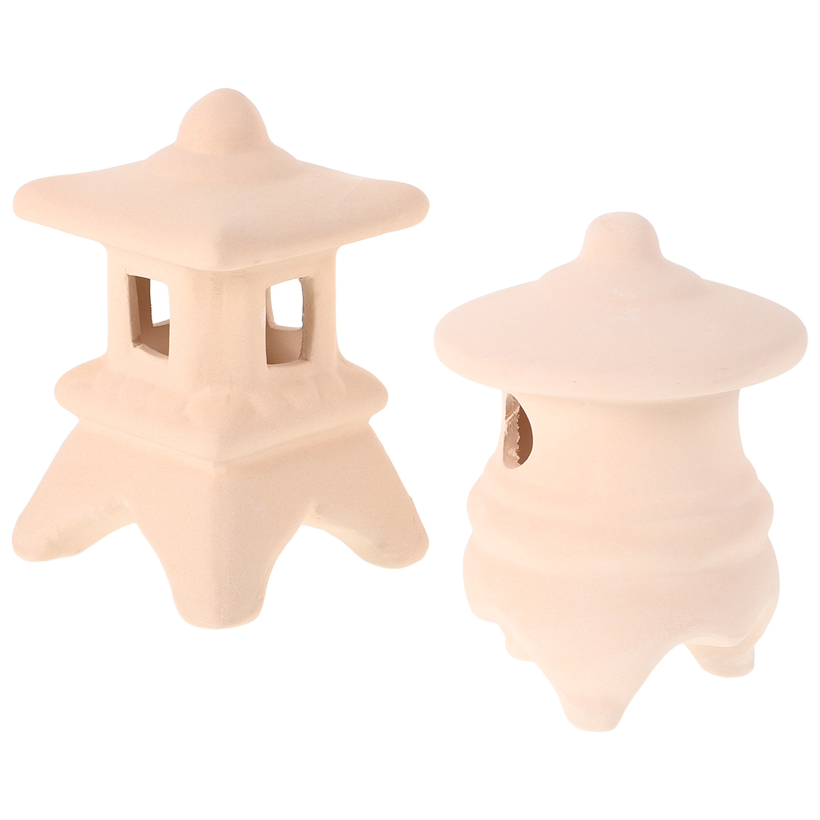 Hide Cave Ceramic - 2개 세라믹 어항 장식품, 베타/새우 은신처,