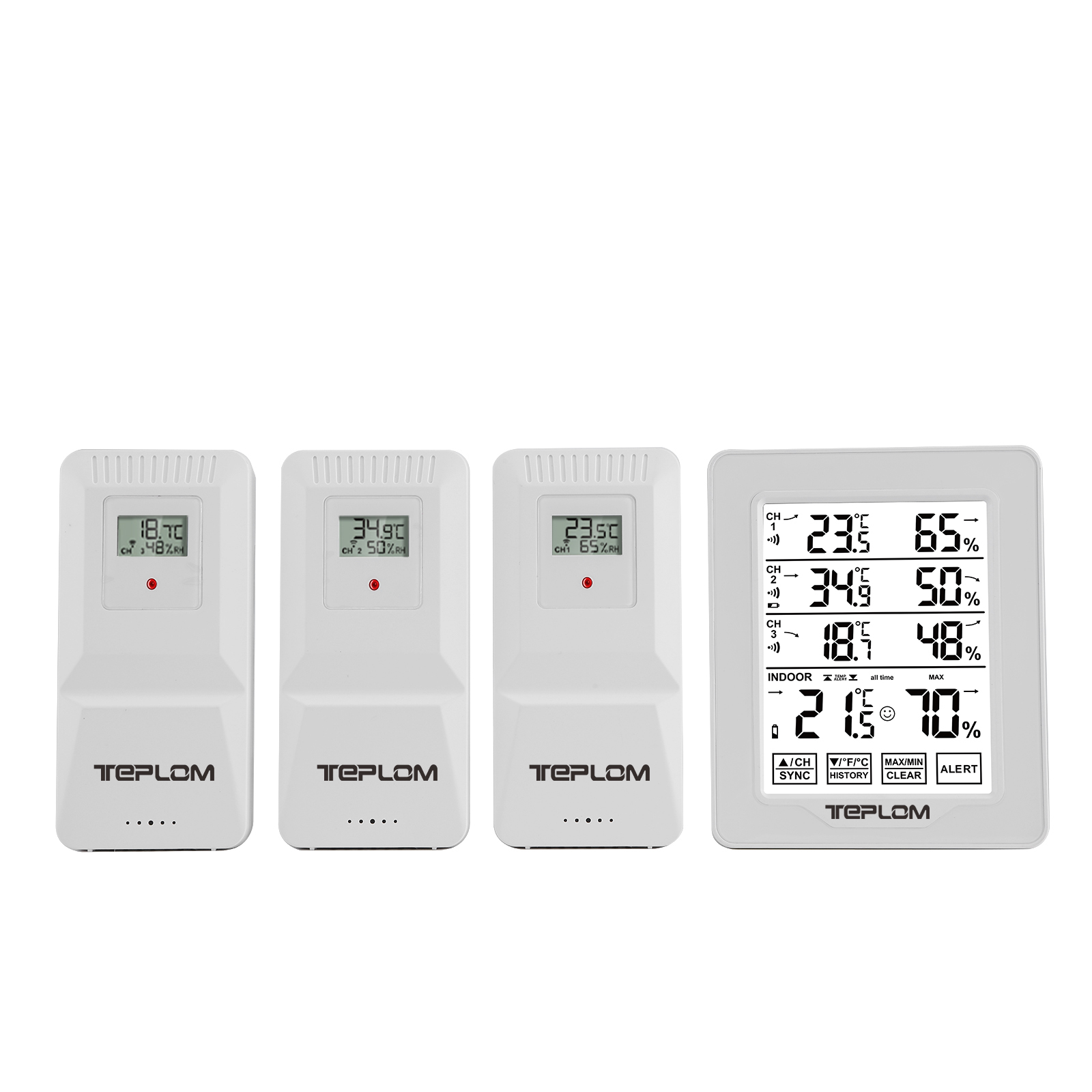 Digital Hygrometer Probe - 3-In-1 무선 실내 실외 디지털 온도계