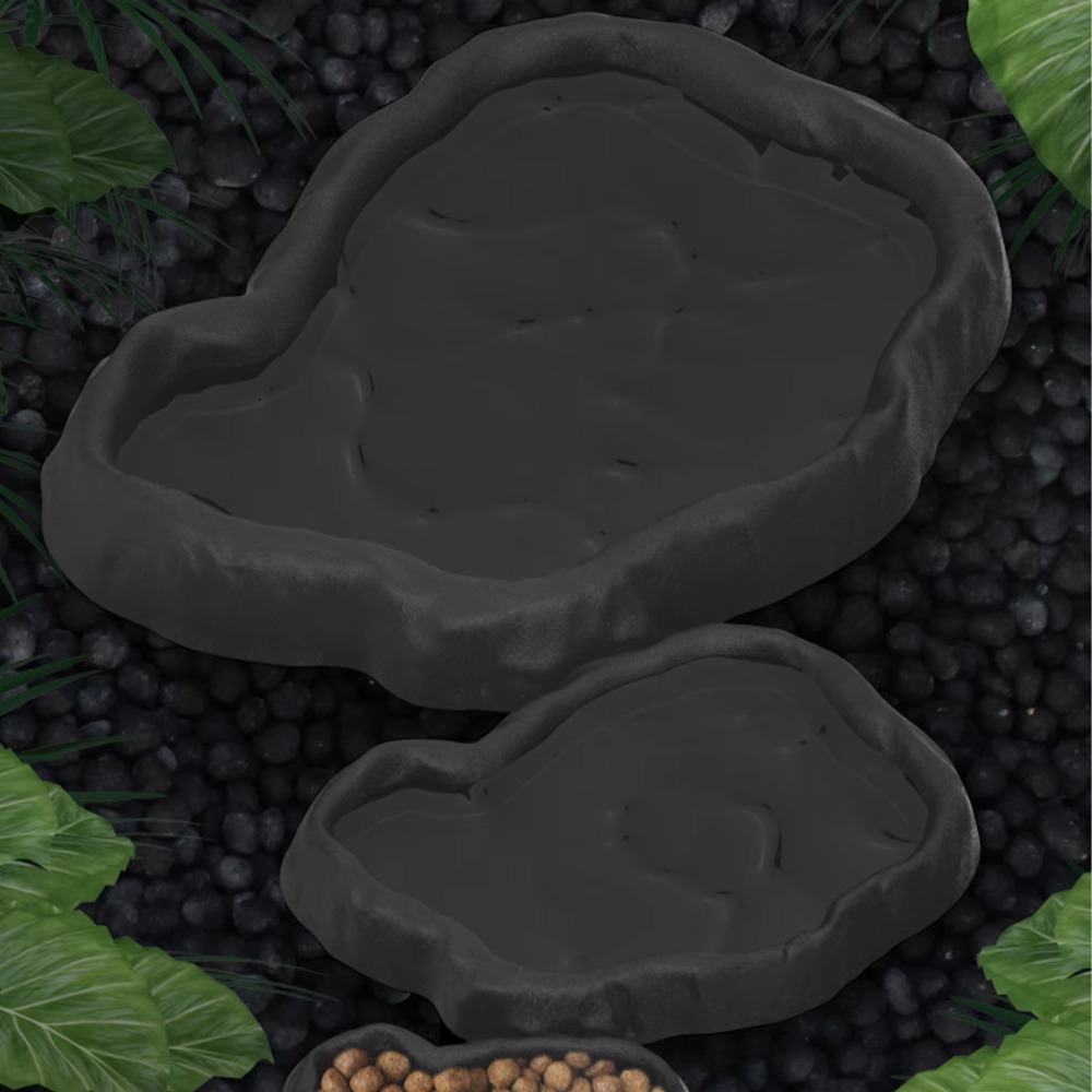 새로운 ABS 레진 파충류 먹이통 돌 질감 모조석 디자 - Water Dish Reptile 리뷰 및 가격