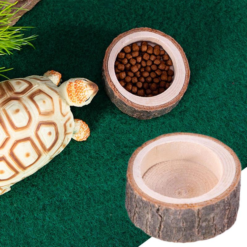거북이 물 접시 파충류 먹이 접시 천연 나무 디자인 수 - Water Dish Reptile 리뷰 및 가격