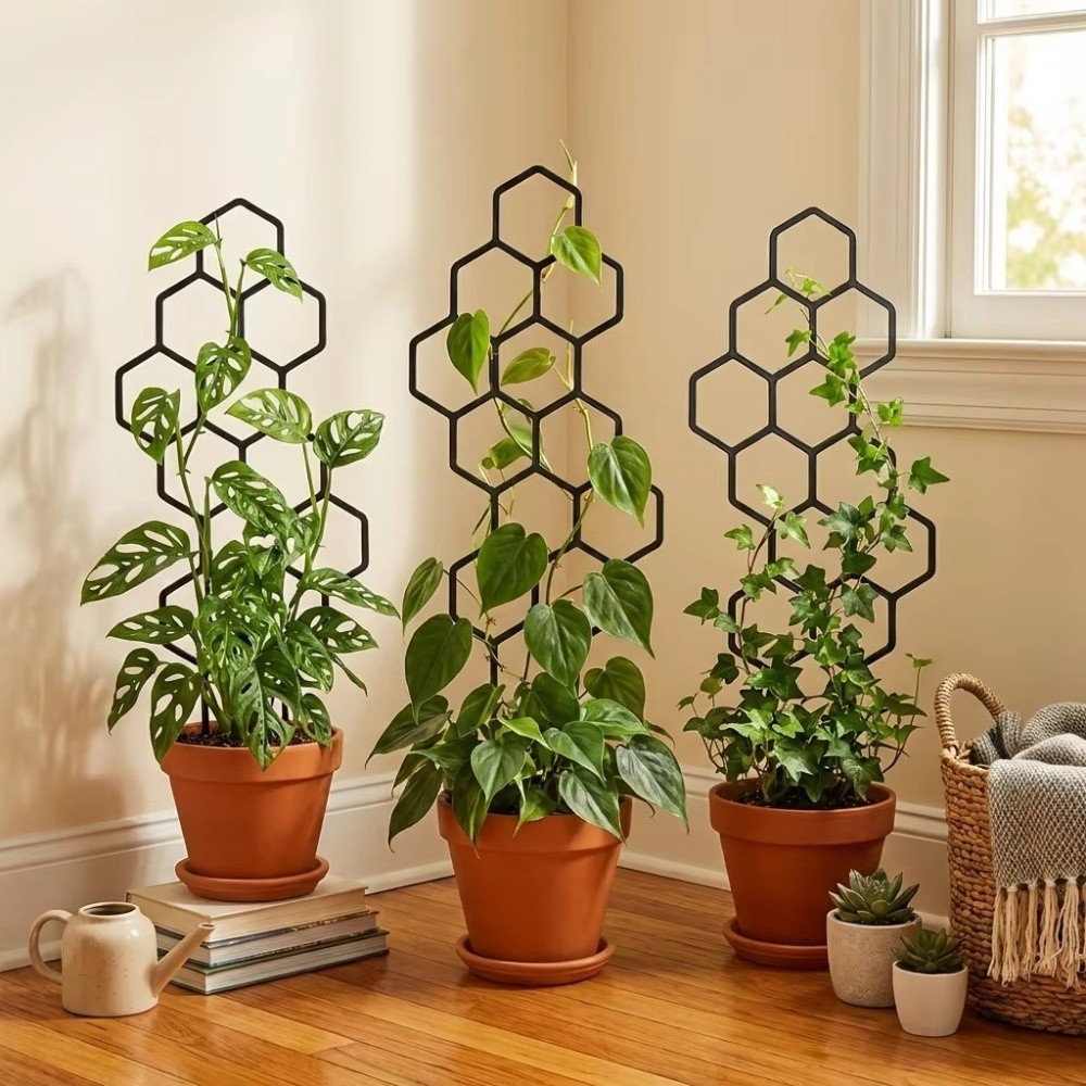 허니콤 디자인 식물 트렐리스 녹 방지 플라스틱 정원 등 - Vine Climbing Plastic 리뷰 및 가격